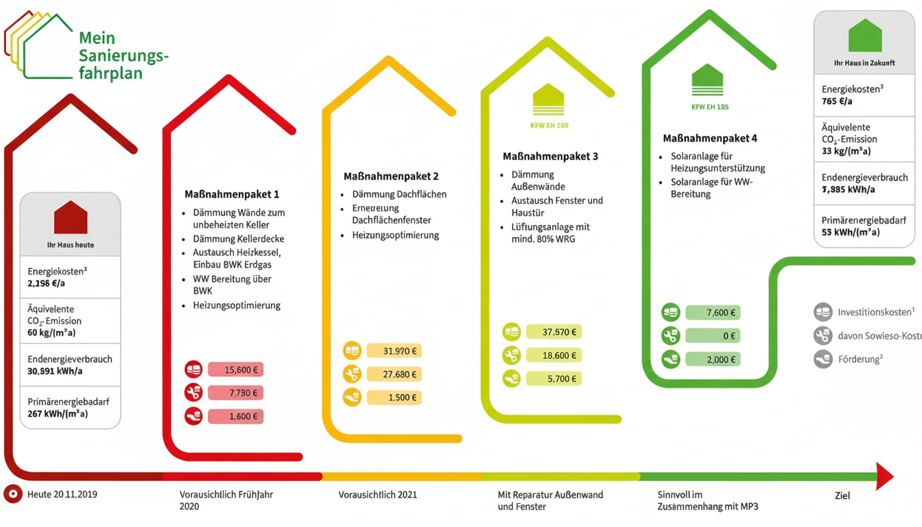 Sanierungsfahrplan iSFP Beispiel